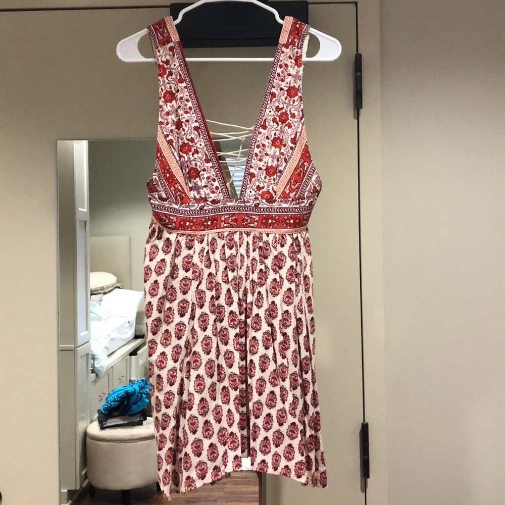 Red Pattern Dress